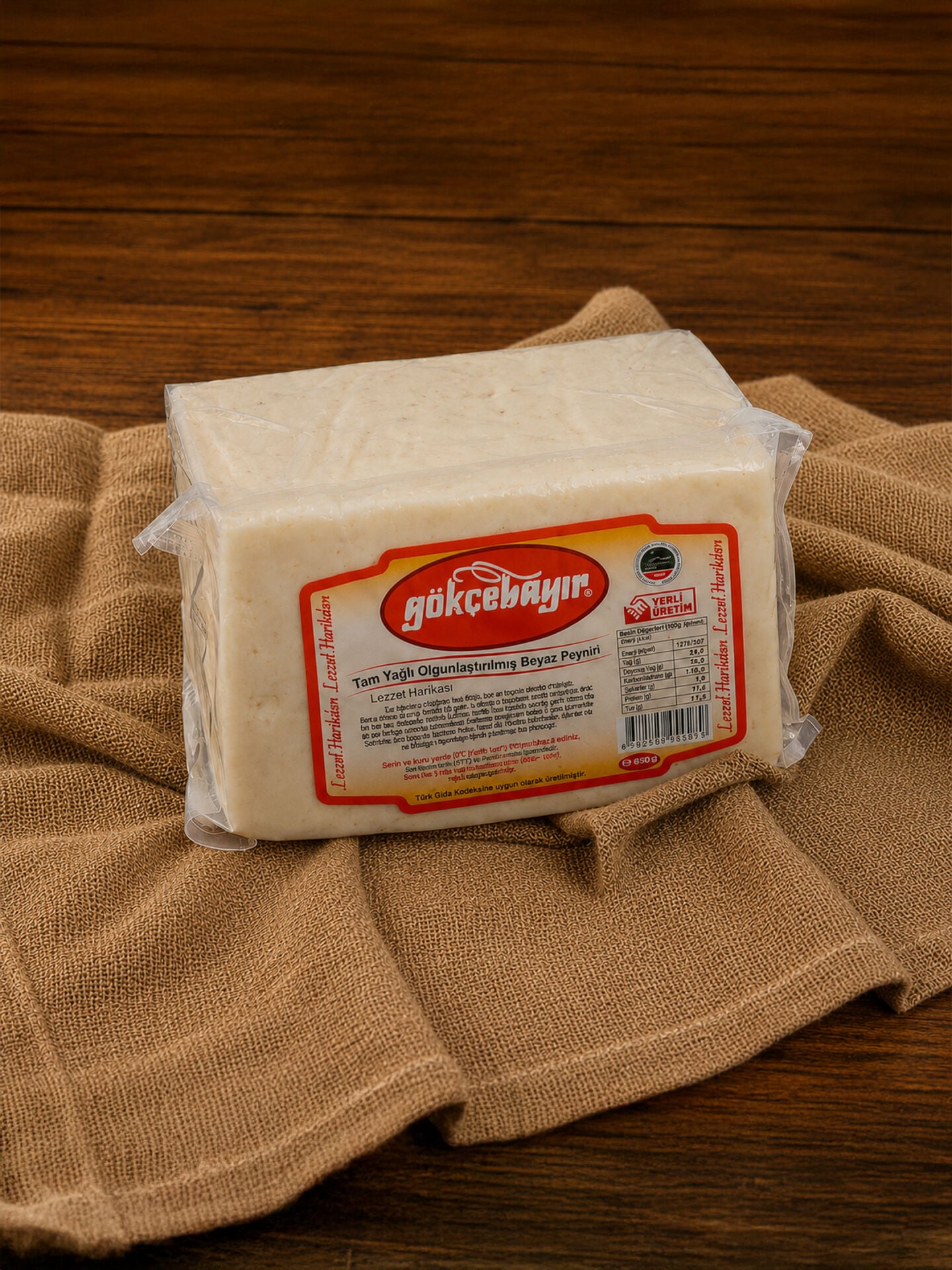 GÖKÇEBAYIR TAM OLGUNLAŞTIRILMIŞ  EZİNE PEYNİR  (650-750GR)