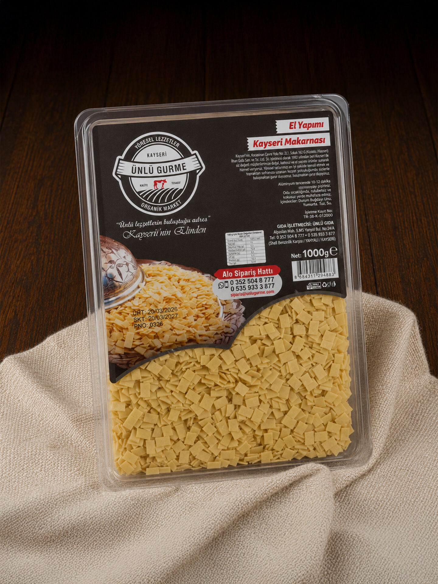 KARE MAKARNA (1000gr)