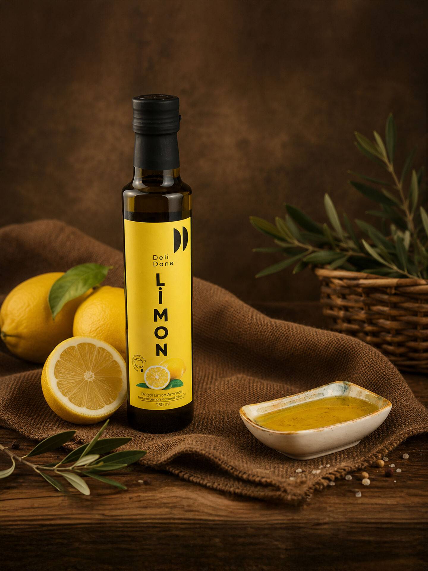 DELİ DANE LİMONLU ZEYTİNYAĞI (250ML)